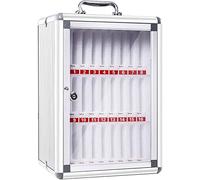 XHSMYXGS Tableau de Poche en Alliage d'aluminium, Armoire de Rangement pour téléphones Portables, casier de Rangement Mural Transparent pour téléphones Portables