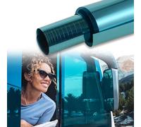 XhuangTech Film teinté 35 % VLT pour pare-brise de voiture - Film de protection solaire contre la chaleur et les UV - Membrane résistante aux rayures - 50 cm x 2,5 m - Plaqué bleu ST-F060-15-US