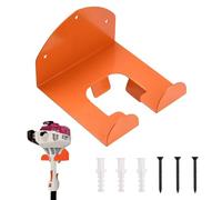 XhuangTech Organiseur de garage avec vis, cintre robuste pour désherbeur, outil peu encombrant, crochet mural de jardin robuste pour garage, abri de jardin, outils de cour suspendus (orange)