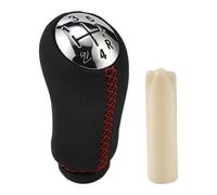 XhuangTech Pommeau de levier de vitesse de voiture en forme de R pour C-lio III, Me-Gane II, S-cenic II, K-angoo, 5 vitesses, remplacement intérieur, pommeau de levier de vitesse en cuir ABS amélioré