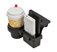 XhuangTech Porte-gobelet pour portière de Voiture, Rangement 4-en-1 pour l'espace latéral de la vitre, Support pour téléphone avec Crochets, Support de Rangement Suspendu pour Boissons et Smartphones