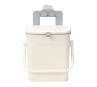 XhuangTech Poubelle de voiture avec couvercle blanc, 18 x 14 x 21 cm, support de téléphone portable, étanche, grande capacité de 5 L, poubelle pour siège arrière de voiture, VUS, camion