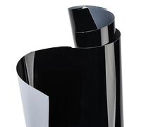 XhuangTech Rouleau de film vinyle décoratif en PVC noir brillant pour carrosserie de voiture avec couche de protection extensible autocollant d'évacuation d'air pour voiture, moto (152 x 90 cm)