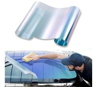 XhuangTech Teintes de voiture pour fenêtre, 70 % VLT bleu, 76,2 x 300,7 cm, teinte pour pare-brise avant, blocage de la chaleur, film d'intimité unidirectionnel pour fenêtre de voiture, bleu caméléon