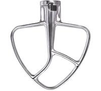XhWser Batteur plat de rechange en acier inoxydable pour batteur Kitchenaid à tête inclinable de 4,5 à 5 litres, accessoire de palette compatible avec les accessoires de mixeurs Kitchenaid