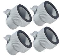 XhWser Lot de 4 adaptateurs de tuyau de type B - Remplace 25009 - 3,2 cm à 3,8 cm - Pour eau salée Intex