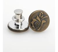 XHYXWN 10-100pcs 17 mm Boutons de Jeans, Boutons de Jeans réglables, Boutons métalliques Ronds, adaptés aux Jeans, Jupes en Jean, Vestes, Manteaux, Pantalons décontractés