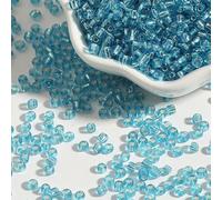 XHYXWN Lot de 1 500 Mini Perles Rondes en Verre Transparent de 4 mm pour la Fabrication de Bijoux, Bracelets, Colliers, Boucles d'oreilles, Accessoires artisanaux