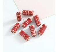 XHYXWN Lot de 10 à 100 Perles en céramique émaillée colorée 19 x 8 mm, Perles intercalaires Vintage en céramique, pour la Fabrication de Bracelets, Colliers, pendentifs et Autres Objets artisanaux.