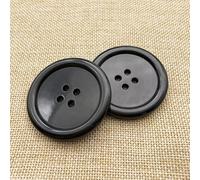 XHYXWN Lot de 10 Gros Boutons en résine de 50 mm, Boutons Ronds en résine à 4 Trous, Boutons à Coudre à la Main, Noir, Blanc, pour décoration de vêtements, matériaux Faits à la Main