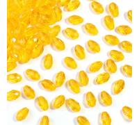 XHYXWN Lot de 100 Perles de Verre Cristal 8x12 mm, Perles de Verre colorées à facettes en Forme de Larme pour la création de Bracelets, Colliers et Boucles d'oreilles