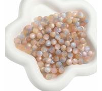 XHYXWN Lot de 100 Perles œil de Chat en résine Mate 8/10 mm, Rondes et colorées, pour enfilage, Fabrication de Bracelets et Colliers