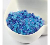 XHYXWN Lot de 2 000 Perles en Verre dépoli Transparent de 2 à 4 mm, Mini Perles intercalaires Rondes pour la Fabrication de Bijoux, Bracelets, Colliers et Accessoires de Bricolage