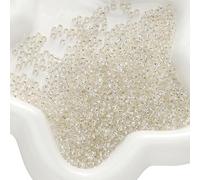 XHYXWN Lot de 2 000 Perles Rondes en Verre de 3 mm, Mini Perles intercalaires pour la Fabrication de Bijoux, Bracelets, Colliers, Boucles d'oreilles, Accessoires de Bricolage