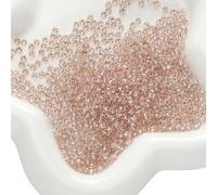 XHYXWN Lot de 2 000 Perles Rondes en Verre de 3 mm, Mini Perles intercalaires pour la Fabrication de Bijoux, Bracelets, Colliers, Boucles d'oreilles, Accessoires de Bricolage