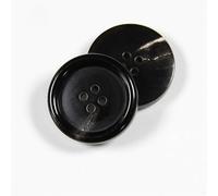 XHYXWN Lot de 20 Boutons en Corne Naturelle véritable de 15 à 28 mm, Noirs, Marron, Boutons de Couture artisanaux Ronds à 4 Trous pour Manteaux et Coupe-Vent pour Hommes et Femmes