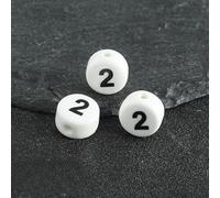 XHYXWN Lot de 30 Perles Rondes Plates en céramique avec Lettres de 10 mm pour la Fabrication de Bracelets tressés Faits à la Main