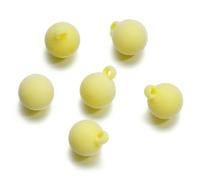 XHYXWN Lot de 50 Perles floquées de 15,5 x 20 mm, Perles d'espacement Rondes et colorées, pour la création de Bracelets, pendentifs et Porte-clés Faits Main