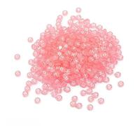 XHYXWN Lot de 500 Perles Lettres acryliques Transparentes colorées de 7 mm, Rondes et Plates, pour Bracelets, Colliers, Porte-clés et Accessoires de Bijoux