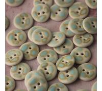 XHYXWN Lot de 6 Boutons en céramique de 18 mm, 2 Trous, Ronds, Peints à la Main, Boutons de Couture en céramique pour Manteaux, Cardigans, Pulls, Sacs, Bricolage, Accessoires de décoration