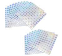 Xhziy Lot de 16 autocollants circulaires réfléchissants pour numéros laser de 1 à 100 pour articles ménagers, écoles, livres