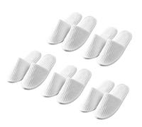 XHZPF 5 paires de chaussons d’hôtel pour femmes, chaussons de la Maison Blanche lavables et pliables pour l’hiver au spa, aux invités et aux voyages