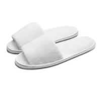 XHZPF 5 paires de chaussons ouverts à orteils pour spa, invités de fête, hôtel et voyage, lavables et