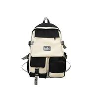 XHZPF Sac à dos pour élève féminine Sac à dos grand calibre pour garçons Sac d’ordinateur Voyage scolaire féminin(sac simple blanc)