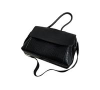 XHZPF Sac de grande capacité, sac à main portatif à main à large épaule pour femmes à aisselle et bandoulière à une épaule(noir)