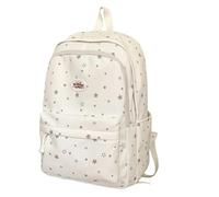 XHZPF Système de sac d’école pour femmes Petite petite fille fraîche sac à dos de voyage Élève de collège à grande valeur(blanc)