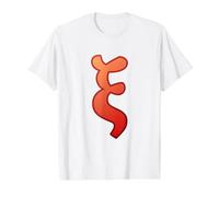 XI Minuscule - Quatorzième Lettre de l'alphabet Grec T-Shirt Graphique avec Valeur, Homme, Blanc, L
