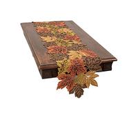 Xia Home Fashions Feuilles d'automne Chemin de Table, Marron, 15''x90''