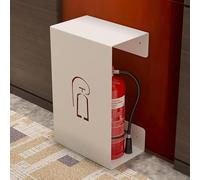 XIAGJAO Étui creux pour extincteur, support mural pour extincteur, support décoratif pour extincteur, boîte d'extincteur en fer (couleur : blanc)