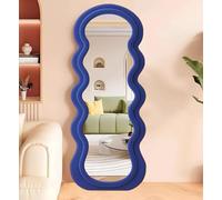 XIAGJAO Miroir de sol ondulé pleine longueur, miroir debout, miroir de chambre pleine longueur, design en forme de vague, image haute définition, sûr et résistant aux explosions (couleur : C)