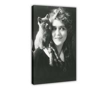 XIAGN Mary Pickford Poster sur toile avec actrices du film du XXe siècle pour décoration de chambre à coucher, bureau, cadeau (40 x 60 cm)