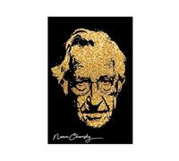 XIAGN Noam Chomsky Poster sur toile avec autographe pour décoration de chambre à coucher, bureau, chambre à coucher, cadeau 60 x 90 cm