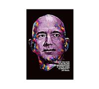 XIAGN Poster avec citation de motivation Jeff Bezos (1) - Impression sur toile - Décoration murale pour salon, chambre à coucher - 60 x 90 cm
