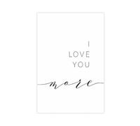 XIAGN Poster de confession Love You sur toile - Décoration murale pour salon, chambre à coucher - 30 x 45 cm