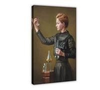 XIAGN Poster Marie Curie (1) sur toile pour décoration de chambre à coucher, bureau, chambre, cadeau, 40 x 60 cm