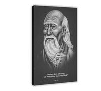 XIAGN Poster sur toile avec citation de Lao Tzu - Décoration murale pour salon, chambre à coucher - 60 x 90 cm