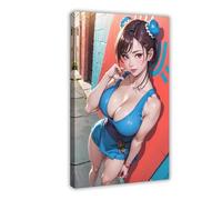 XIAGN Poster sur toile Chun Li Street Fighter - Décoration pour chambre à coucher, bureau, chambre - Cadeau - 20 x 30 cm