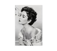 XIAGN Poster sur toile de l'actrice Elizabeth Taylor (2) - Décoration pour chambre à coucher, bureau, chambre - Cadeau - 30 x 45 cm