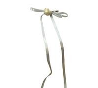 XIAHIOPT 1 pièce/2 pcs Long Ruban Pince à Cheveux Ruban Rose & Bowknot Forme Printemps Pince à Cheveux pour Fille Photographie Queue de Cheval Style Diadèmes