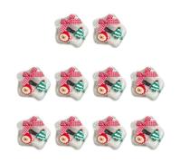 XIAHIOPT Lot de 10 pinces à cheveux de Noël en forme d'étoile en peluche pour queue de cheval, épingles à cheveux pour adolescents et enfants