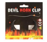XIAHIOPT Lot de 2 petites pinces à cheveux en forme de nœud pour Halloween, cornes de diable, épingles à cheveux pour femmes, filles et enfants