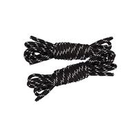 Xiang Ru 1 Paire Lacet Arrondis 100-140cm pour Baskets 16 Couleurs Lacets de Chaussures Bottine Remplacement #A Noir Blanc