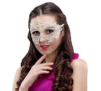 Xiang Ru Blanc Masque Loup Cross Dentelle Femme Bal Masquerade Masqué Partie Noël Halloween