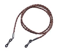 Xiang Ru Cordon Tricoté en Cuir Artificiel Accessoire Décoration Lunettes Unisexe Brun