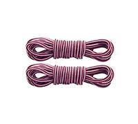 Xiang Ru Lacet Rond 1 Paire 100-120cm Lacets Bicolores Largeur de 4mm pour Chaussures de Travail Sport Botte Bottine #K Rouge Blanc