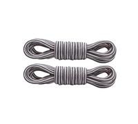 Xiang Ru Lacet Rond 1 Paire 100-120cm Lacets Bicolores Largeur de 4mm pour Chaussures de Travail Sport Botte Bottine #P Gris Blanc